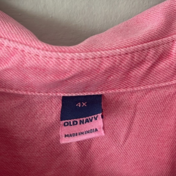 Old Navy Long Sleeve Pink Jumpsuit, size 4X - Never worn - Picture 5 of 7